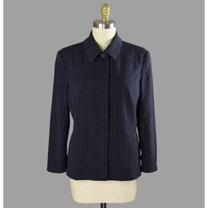 Women's Black Pinstripe Jacket